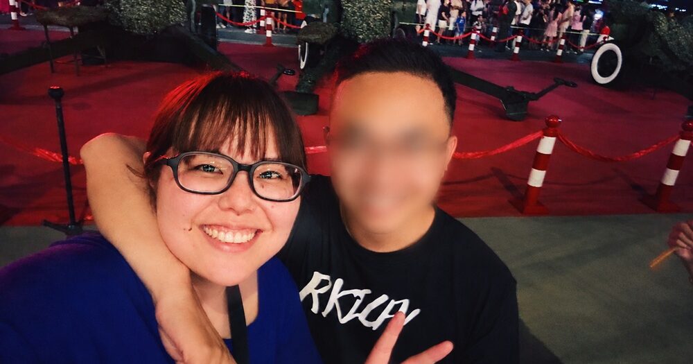 パートナーと一緒に観光を楽しむウエハラさん